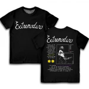 Rock Band Extremoduro 3D Print T-Shirt Summer Men's Breathable Casual Short-Sleeve Shirt Street Hip Hop Loose Crew Neck Top