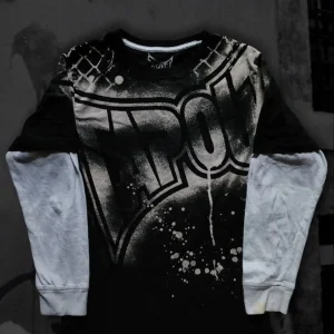 Long-sleeved T-shirt Tapout New summer Y2K new Hip Hop Black Round Neck oversized T-shirt couple casual Gothic tops street wear