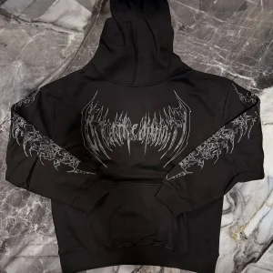 Fashionable men's autumn gym muscle training Gothic letter print soft and comfortable hooded sweatshirt outdoor street sports to