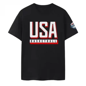 USA Basketball Jerseys National Team Jerseys Sports Men Clothing short sleeve Round Neck Printing Pullover T-Shirt 50402