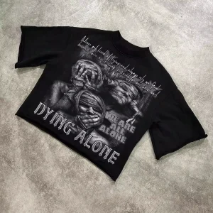 Harajuku vintage couples hiphop fashion streetwear high street popular t-shirt men american casual y2k tops oversized t shirt