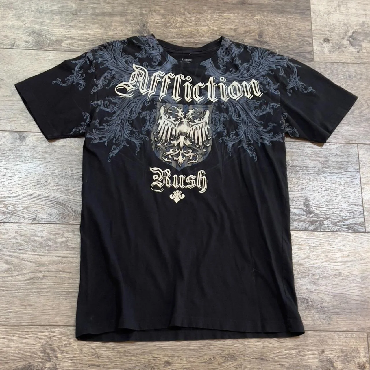 Men street 2000s New affliction eagle Graphic T-Shirt Large Fashion Style Couple Tops Pure y2k Cotton t Shirt short sleeves